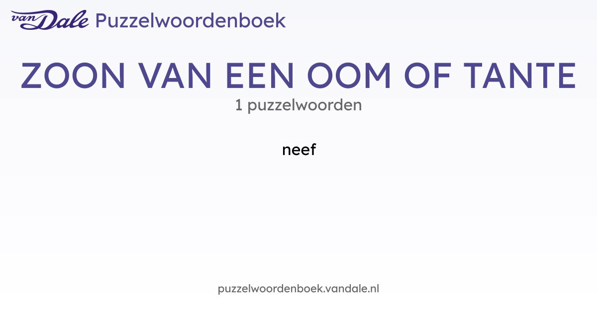 DNA test met oom of tante - kind en oom of tante